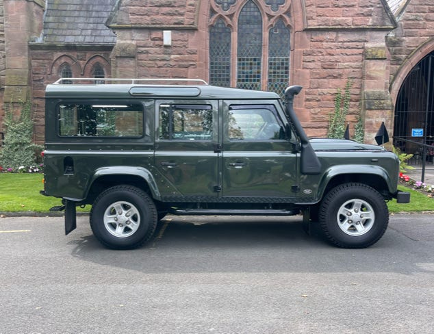 Land Rover Defender Funeral Vehicle Hire