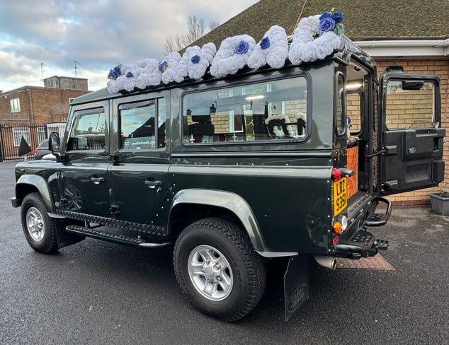 Land Rover Defender Funeral Vehicle Hire