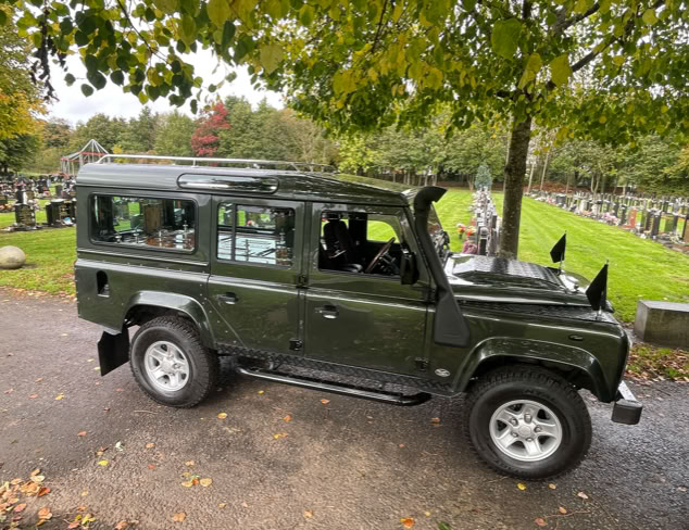 Land Rover Defender Funeral Vehicle Hire